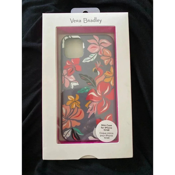 NEW Coastal Paradise Vera Bradley Slim Case for iPhone 11/XR Cockatoo Hibiscus - Picture 1 of 8